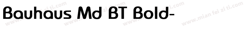 Bauhaus Md BT Bold字体转换